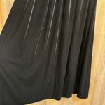 Max Studio London Georgette Black Smocked Velvet Goth Maxi Dress Med Photo 3