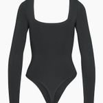 Babaton Aritzia  Satinette Squareneck Longsleeve Bodysuit Photo 2