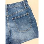 Madewell Denim Shorts Size 30 Medium Blue Curvy High Rise Frayed Distressed Photo 6