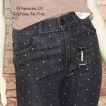 EXPRESS  | Blk Wash Rhinestone Jeweled Skinny Jeans Photo 4