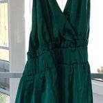 Shinestar Emerald Green Silk Romper  Photo 0