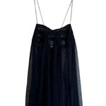 Free People NWOT Intimately By talk about it black slip Dress Sheer Mesh Photo 5