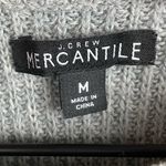 J.Crew Mercantile Bow Neck Sweater Dress Size Medium Grey Wool Blend Knit K3498 Photo 5
