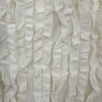 Sundance  Raw Edged Ruffle Jacket Blazer Ivory Cream Boho Chic Romantic 6 Petite Photo 2