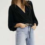 Free People  Check On It Wrap Top Photo 1