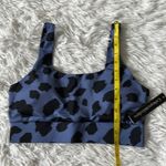 Catherine Malandrino  2 piece set Sports bra & biker shorts Navy Cheetah Medium Photo 11