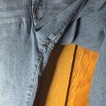 Gap  Denim Girlfriend Jeans Blue Medium Wash Floral Embroidery Size 32 (14) Photo 2