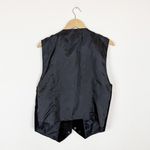 BB Dakota Vintage Y2K black suede leather vest with button front and pockets Photo 6