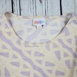 LuLaRoe NWT  Pastel Yellow Purple High Low Short Sleeve Top Women's Size XXS Photo 2