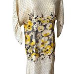 Anthropologie MEADOW RUE Plena Peppered Polka Dot Floral Yellow Shift Dress Size 10 Photo 6