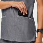 FIGS  Casma Three Pocket Scrub Top Size Small Graphite Womens… Photo 4