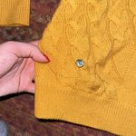 DAILY SPORTS ADDIE GOLDEN YELLOW CABLE KNIT QUARTER ZIP SWEATER PULLOVER Photo 2