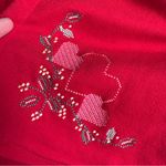 Karen Scott Vintage 90’s Valentines Day Heart 2-in-1 Cardigan Shirt Photo 9