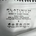 Platinum Swimwear Cobra Crochet Trim Bikini Bottoms‎ Size S High Waist NWT Black Photo 1