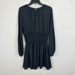 Madewell  Bubble Sleeve Smocked Mini Dress True Black Minimalist Medium NWT Photo 11