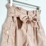 Topshop High Rise Paperbag Utility Mom Trouser Shorts Casual Summer Belted US 6 Photo 2