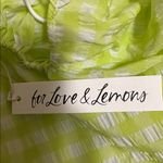 For Love & Lemons  Maureen Gingham Cut Out Bows Lime Green Lolita Cutout Dress Photo 12