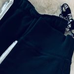 Victoria's Secret Victoria’s Secret black and Silver shiny Foil Sweatshirt & Pants outfit Set Photo 12