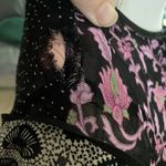 ASOS Size 10 Chiffon Floral Print Patchwork Maxi Dress Boho FLAW Photo 3