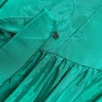 Alfred Angelo Vtg 80s Dance Allure Dress S Green Taffeta Cutout Bow Hi Lo Prom Cosplay Retro Photo 11