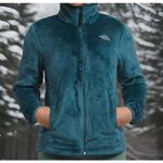 The North Face Circular Design Size M Osito Full Zip Jacket-Peacock Blue-F/22 Photo 2