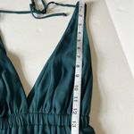 Show Me Your Mumu wedding Ava maxi dress deep jade chiffon deep plunge small Photo 12