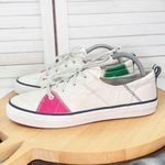 Sperry  Crest Vine Bionic Sailcloth Sneaker Shoes White Pink Green 10 Photo 2