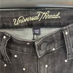 Universal Threads Universal Thread Mid Rise Skinny Black Polkadot Jeans Size 4/27R Photo 3