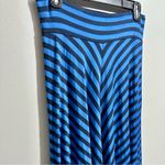Kenneth Cole Vibrant Blue and Black Maxi Skirt (603) Photo 1