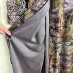 Vintage Simply Basic Robe Housecoat Womens 1X Velvet Grannycore Floral Snap Up Photo 7