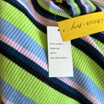 Circus by Sam Edelman NWT Circus NY Mock Neck Long Sleeve Stripe Print 2nd Skin Top Photo 9