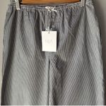 NWT NIA Small The Adnan Pants Pinstriped Black Photo 2