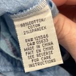 Habitat  Top Womens Large Striped Shirt Blue White Lagenlook Button Down Tunic Photo 2