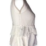 ZARA  Basic Denim Floral Ruffle Layered Babydoll Blouse Photo 37