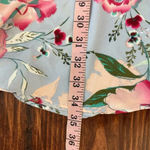 Nicole Miller Light Blue Floral Sleeveless Swing Drop Waist Dress Size 6 Photo 11