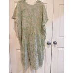 H&M  Green Tie Dye Cover Up Dress V-Neck Short Sleeve Lightweight Size L‎ Photo 4