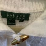 Ralph Lauren Vtg Lauren women’s white pullover sweater size XL w/gold toggles Photo 7