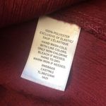 Leith Women’s Wine Cross Over Stretch Waist Peplum Blouse Elastic Cuffs Sz M NWT Photo 4