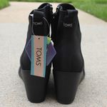 Toms Women’s Sutton Wedge Black Ankle Bootie Sz 9.5 Photo 6