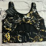 DYI NWT  Elevate Sport Bra Metal Splatter Foil Size XS . Photo 4