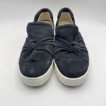 DONALD J. PLINER CELET RUCHING BLACK SUEDE SNEAKERS SHOES WOMENS SZ 7.5M Photo 1