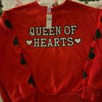 Beach Riot Queen of Hearts Sweatshirt SZ S Red Photo 0