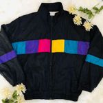 Vintage colorful multi block windbreaker Jacket Multiple Size L Photo 0