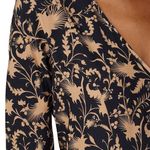Zero + Maria Cornejo Isie Black Printed Silk High Low V Photo 6
