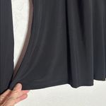 Joseph Ribkoff  Black Long Sleeve Blouse Chain Halter Date Night Pleated Bust Photo 3