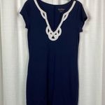 Lilly Pulitzer Navy Blue Brewster Short Sleeve T-Shirt Dress Sz.S Photo 4