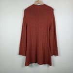 Vtg Women Cardigan Sweater XL Burnt Orange Long Photo 1