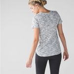 Lululemon What The Sport v-Neck Women's Tee gray and white athletic wear Photo 2