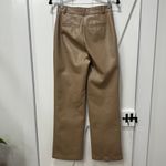 Babaton  Womens Faux Leather Pants 0 Wide Leg Straight Camel Chic High Rise Solid Photo 7