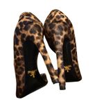 Prada  Leopard Print Calf Hair D’orsay Heels Sz. 38.5 (US 8.5) Photo 5